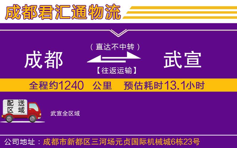 成都到武宣物流专线